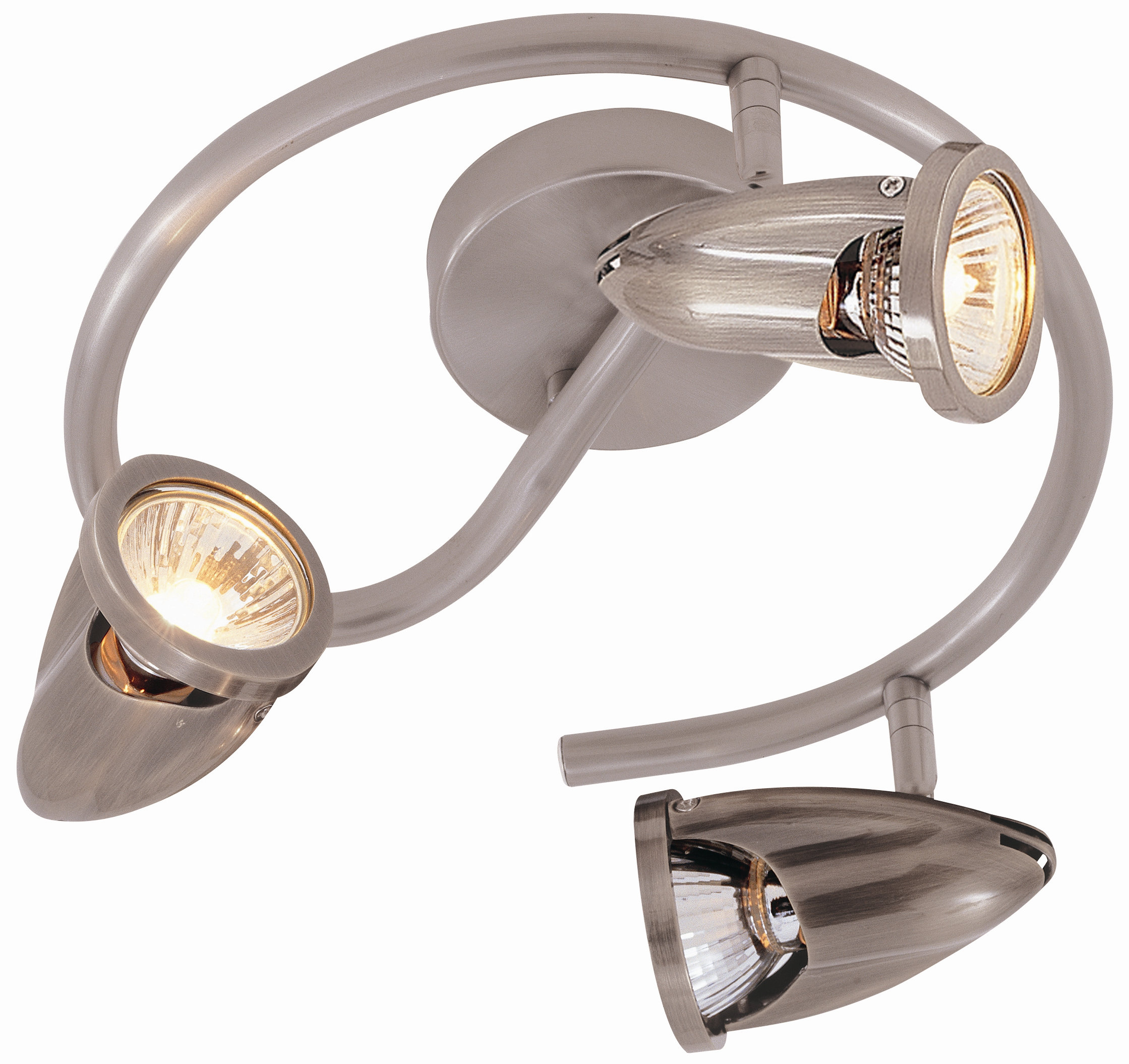 transglobe lighting modern track lights 3 light spiral spot light