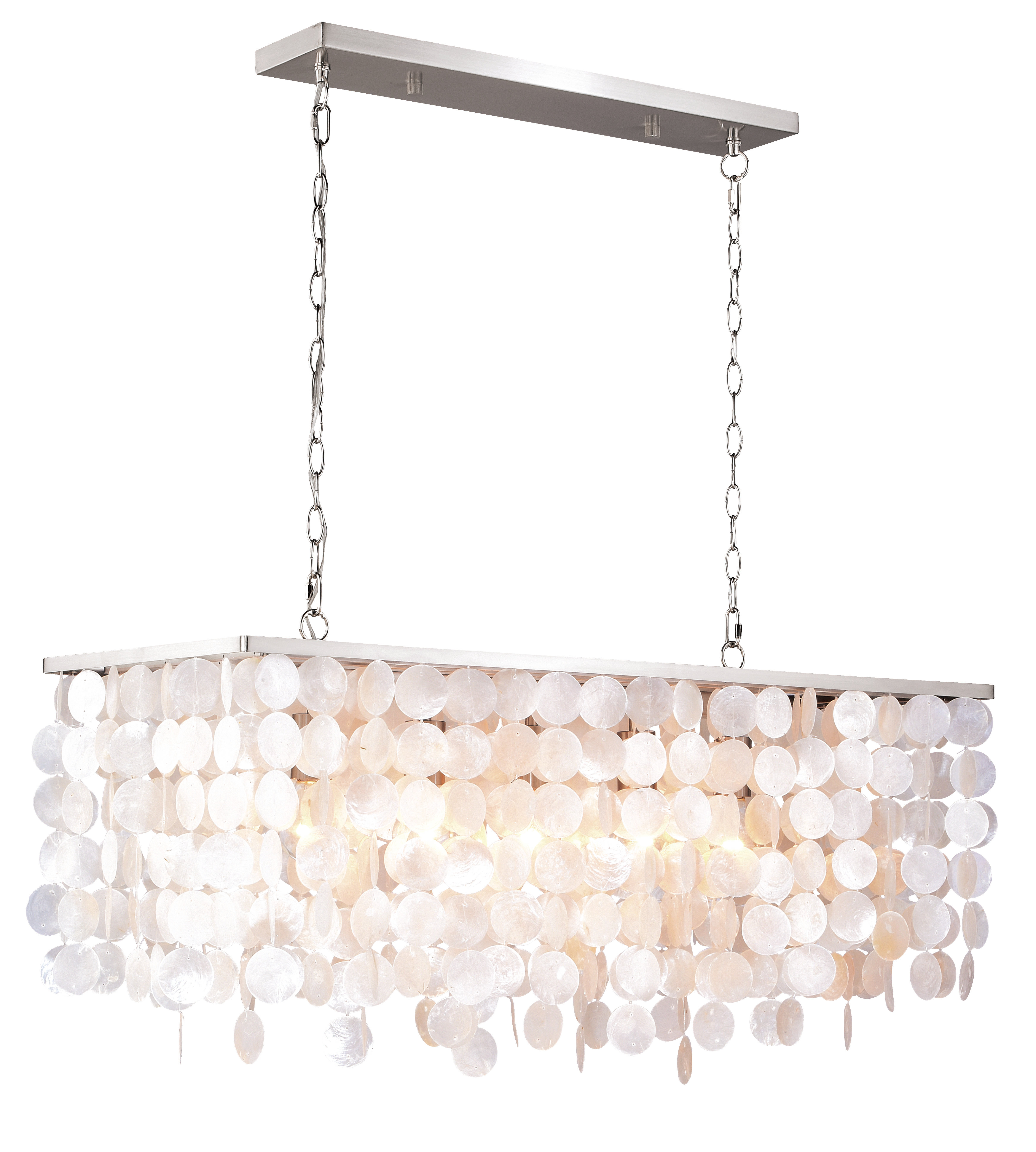 Beachcrest Home Navua Capiz Shell Rectangular 5 Light Kitchen Island Beachcrest Home Navua Capiz Shell Rectangular 5 Light Kitchen Island Pendant Wayfair