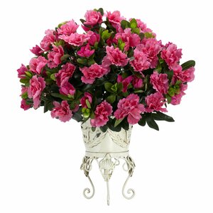 Azalea Floral Arrangement in Decorative Vase