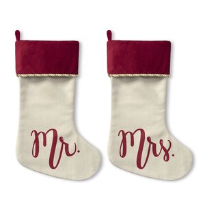 2 Piece Mister Misses Stocking Set