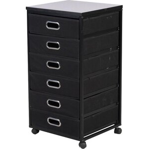 Diamond 6 Drawer Mobile Vertical Filing Cabinet