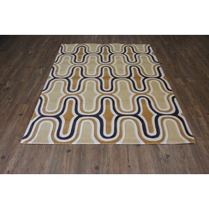 Transition Hand-Tufted Yellow Area Rug