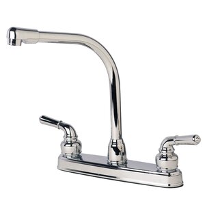 RV Mobile Home Double Handle Standard Kitchen Faucet