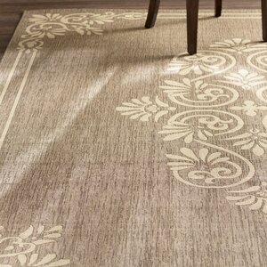 Beasley Brown/Creme Indoor/Outdoor Area Rug