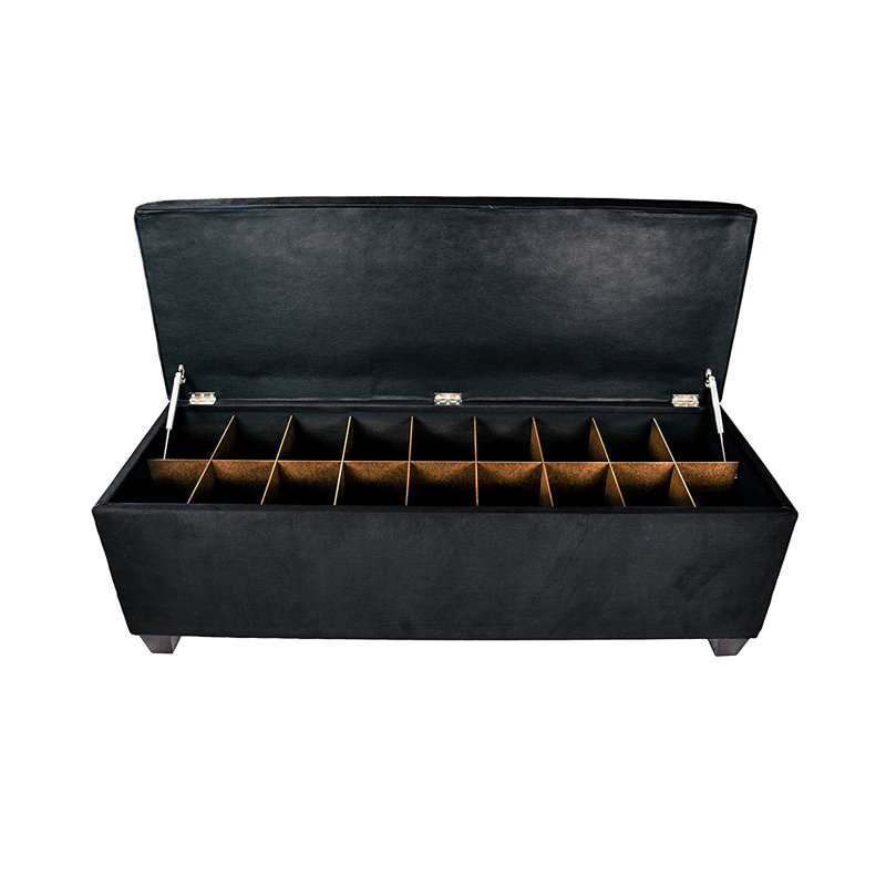Alcott Hill Heaney Sole Secret Upholstered 36 Pair Shoe ...
