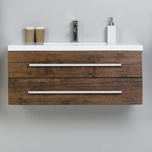 100 cm Wandbefestigter Waschbeckenunterschrank A..