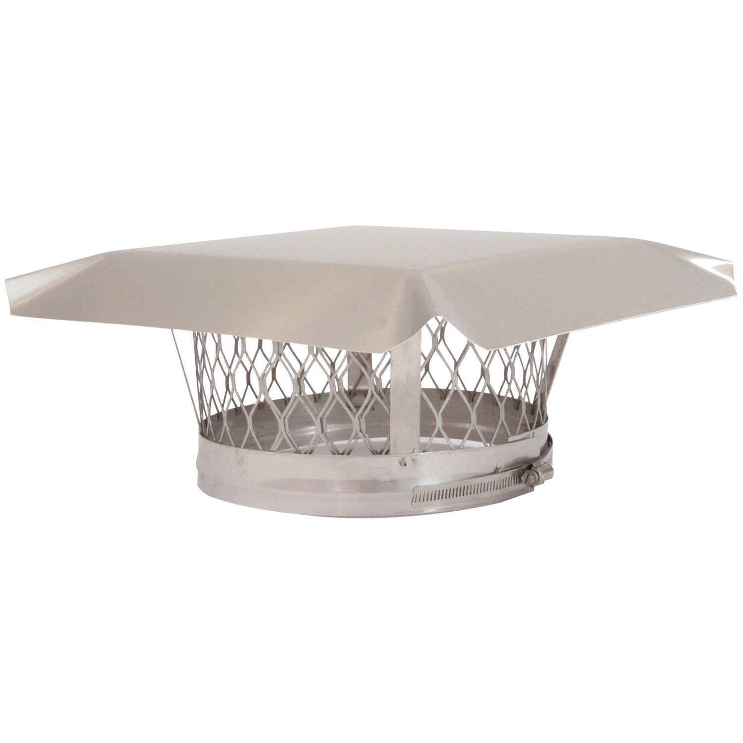 Hy C Round Clamp On Single Flue Liner Stainless Steel Chimney Cap