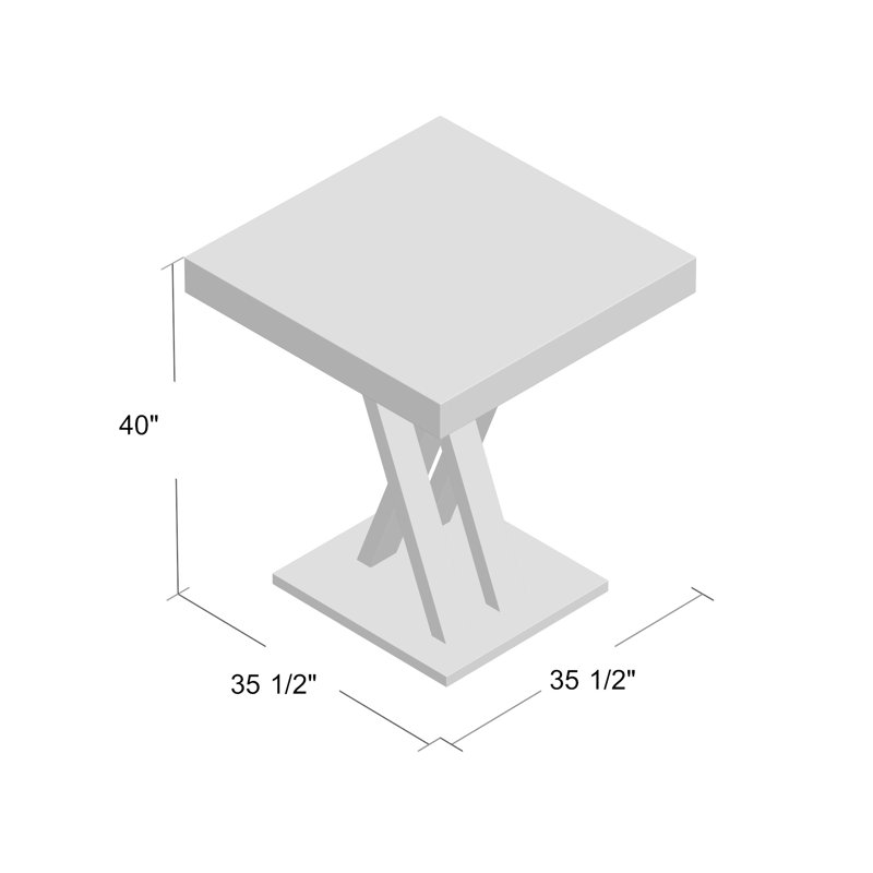 Zipcode Design Hodder Bar Height Solid Wood Dining Table Reviews Hodder Bar Height Solid Wood Dining Table