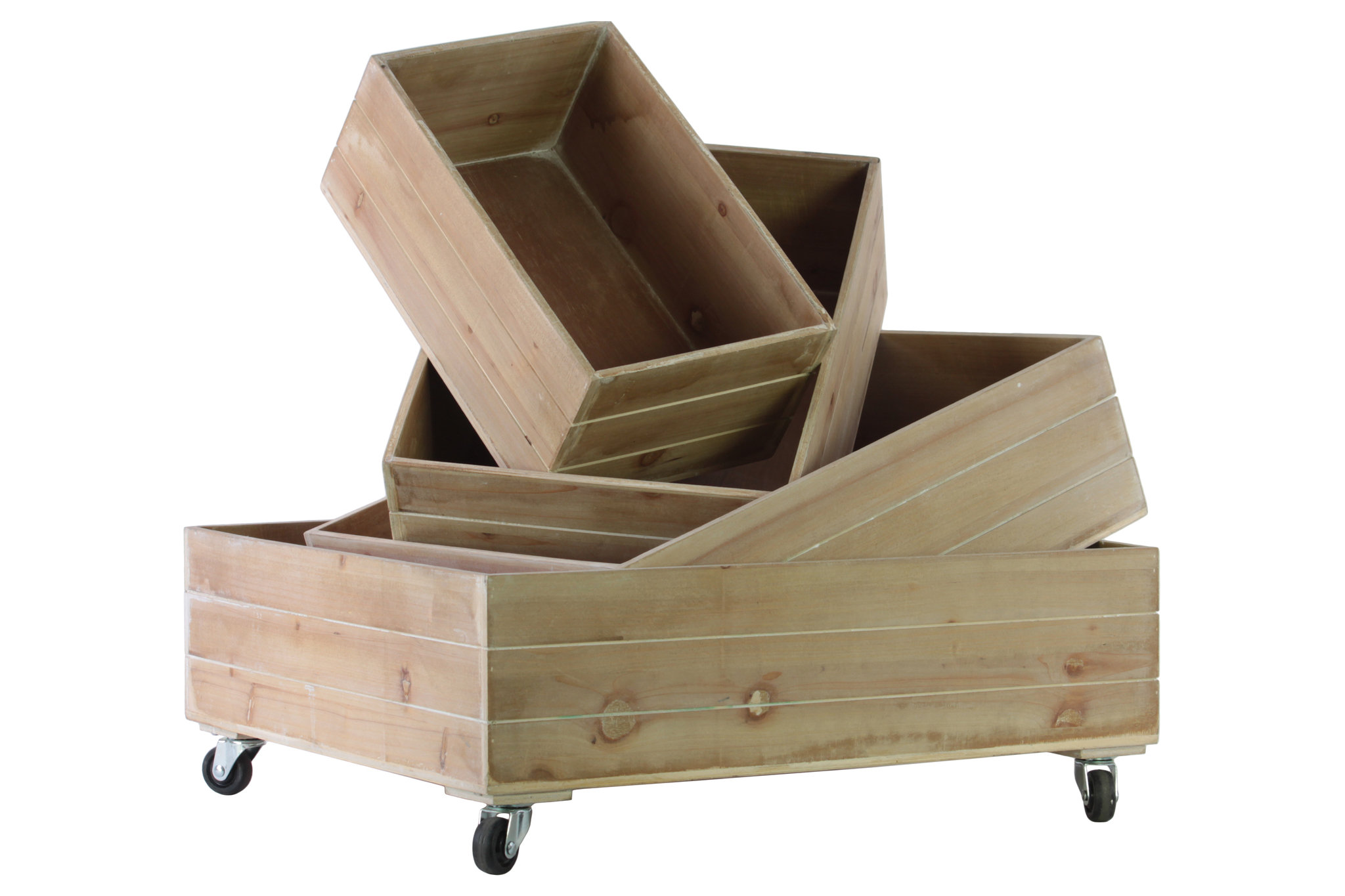Gracie Oaks Rectangle 4 Piece Manufactured Wood Underbed Storage