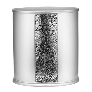 Rivet Brushed Nickel Waste Basket