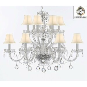 Atchley 12-Light Crystal Chandelier