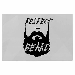 'Respect the Beard' Beard Decorative Typography Doormat