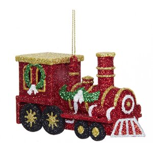 Plastic Train Ornament
