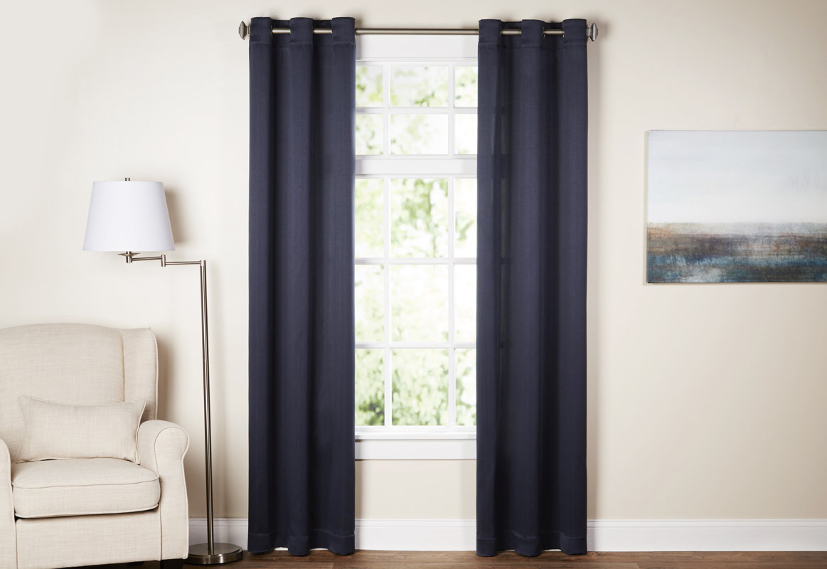 Wayfair Basics™ Wayfair Basics Solid Room Darkening Grommet Single Curtain Panel & Reviews Wayfair