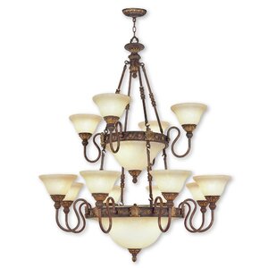 Sealy 18-Light Shaded Chandelier