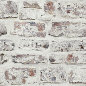 Whitewashed Wall White 33.5' x 22