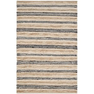 Arria Hand-Woven Natural/Black Area Rug