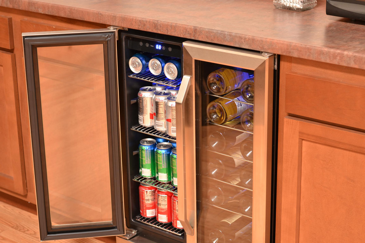 NewAir 18 Bottle Dual Zone Convertible Wine Cooler & Reviews Wayfair