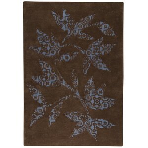 Samarkand Hand-Tufted Brown/Blue Area Rug
