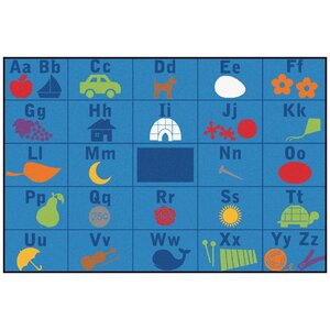 Value Plus Alphabet Seating Area Rug