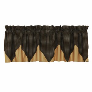 Millicent Plaid Layered Lined Curtain Valance