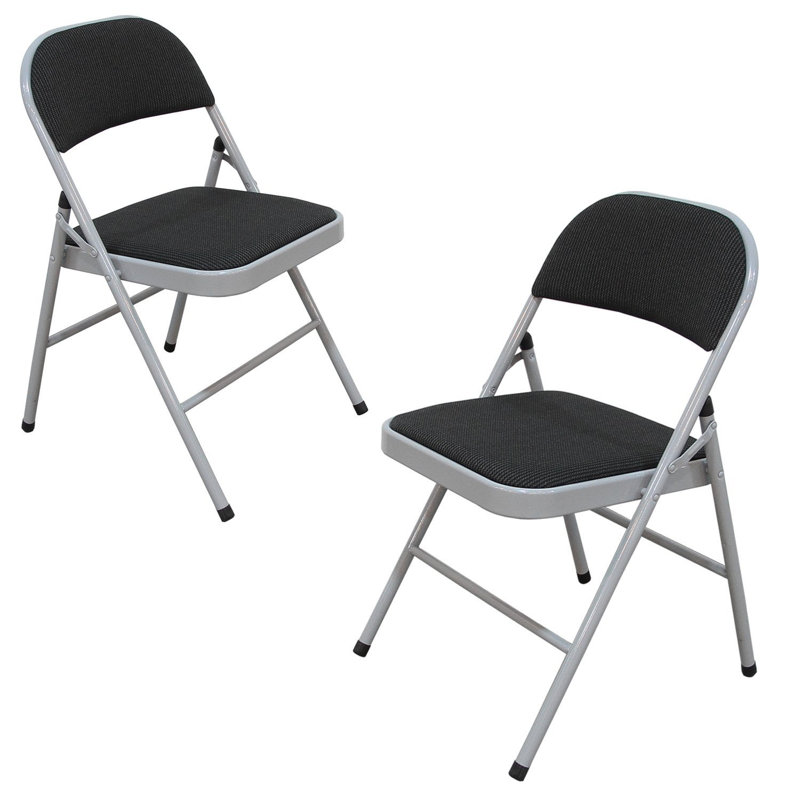 AdecoTrading Tubular Steel Folding Chair & Reviews Wayfair