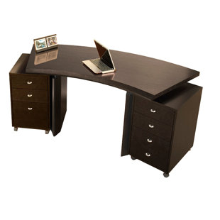 Small Curved Desk Wayfair Bali Curved Executive Desk