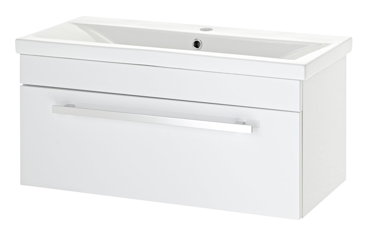 Premier 81 cm Wandmontierter Waschtisch Eden & Bewertungen | Wayfair.de