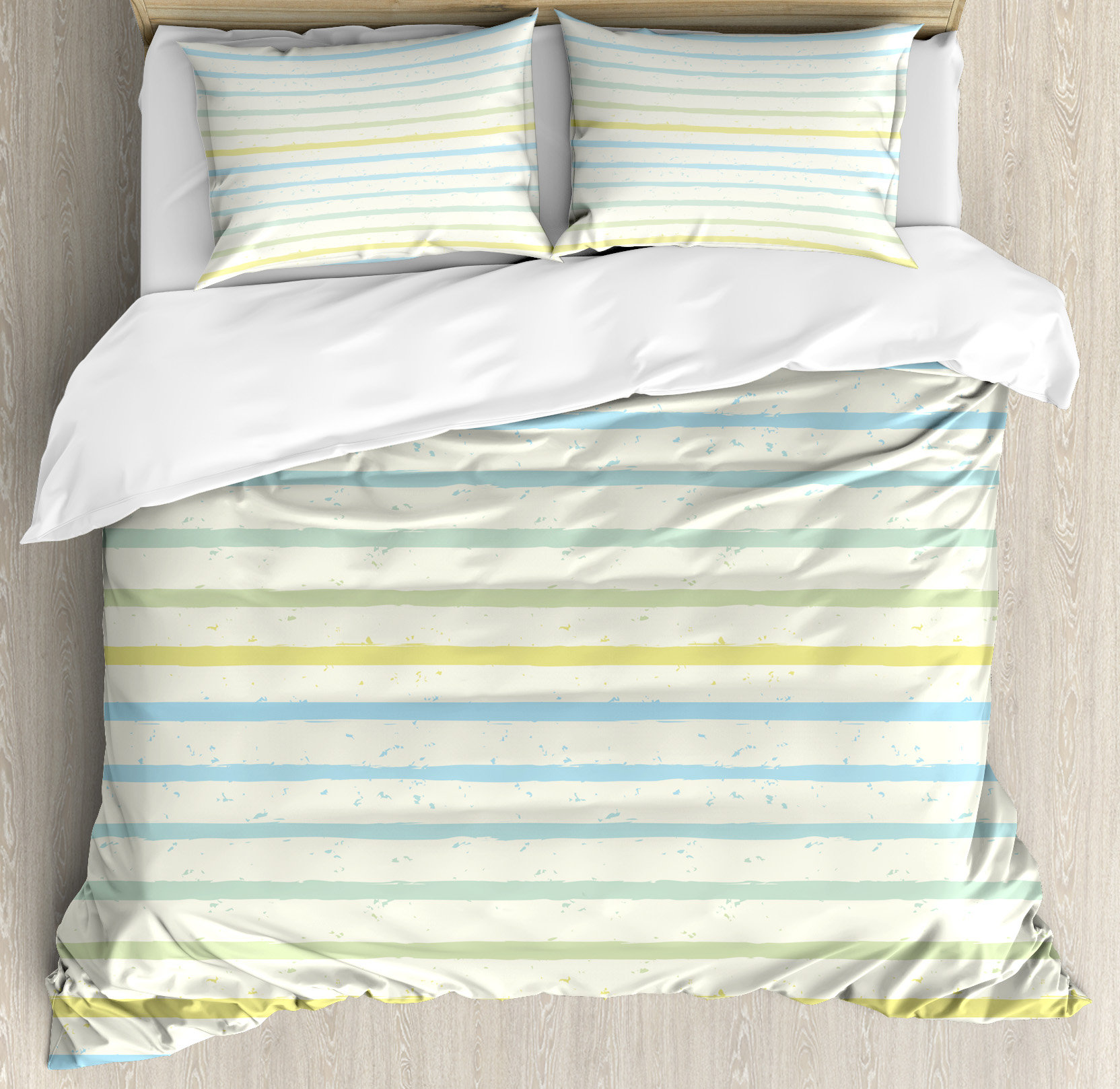 Ambesonne Striped Watercolor Paint Brush Pattern In Pastel Tone With Ambesonne Striped Watercolor Paint Brush Pattern In Pastel Tone With Grunge Effects Nouveau Art Duvet Cover Set Wayfair