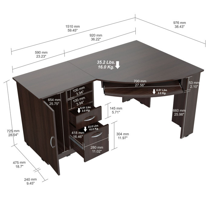 Latitude Run Durango Executive Desk Reviews