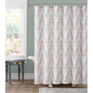 Tile Dobby Shower Curtain