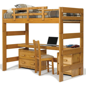 Twin Loft Bed Configurable Bedroom Set by Chelsea Home