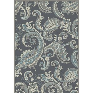 Knudtson Paisley Gray Area Rug