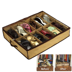 Underbed Storage You Ll Love Wayfair Shoes Under E Saving Solution