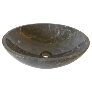 Natural Marble Circular Vessel Bathroom Sink