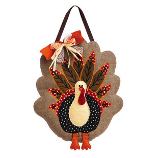 Turkey Burlap Door Decoration Turkey Burlap Door Decoration