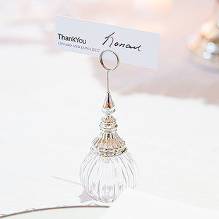 Wedding Place Card Holders You Ll Love Wayfair Ribbed Ornament Place Card Holder Set Of 6