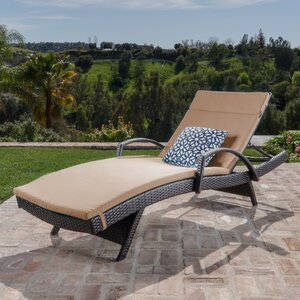 Lenahan Traditional Chaise Lounge with Cushion