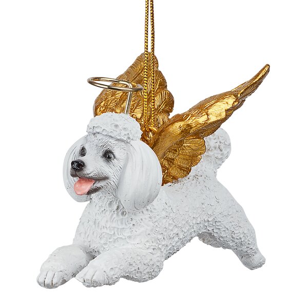 Design Toscano Poodle Dog Angel Hanging Figurine | Wayfair