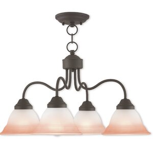 Stoudt 4-Light Shaded Chandelier