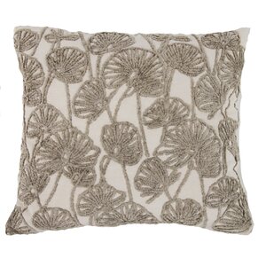 Chaumont Embroidered Cotton Throw Pillow