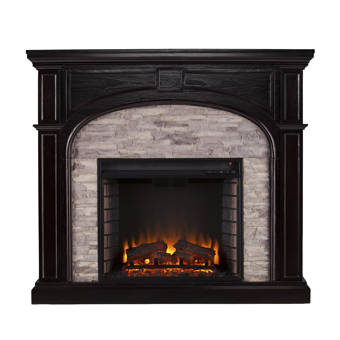 Darby Home Co Alvar Simulated Electric Fireplace Reviews Wayfair