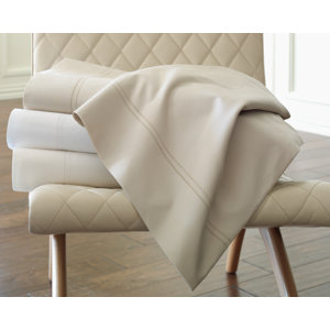 Lyric 500 Thread Count Egyptian-Quality Cotton Flat Sheet