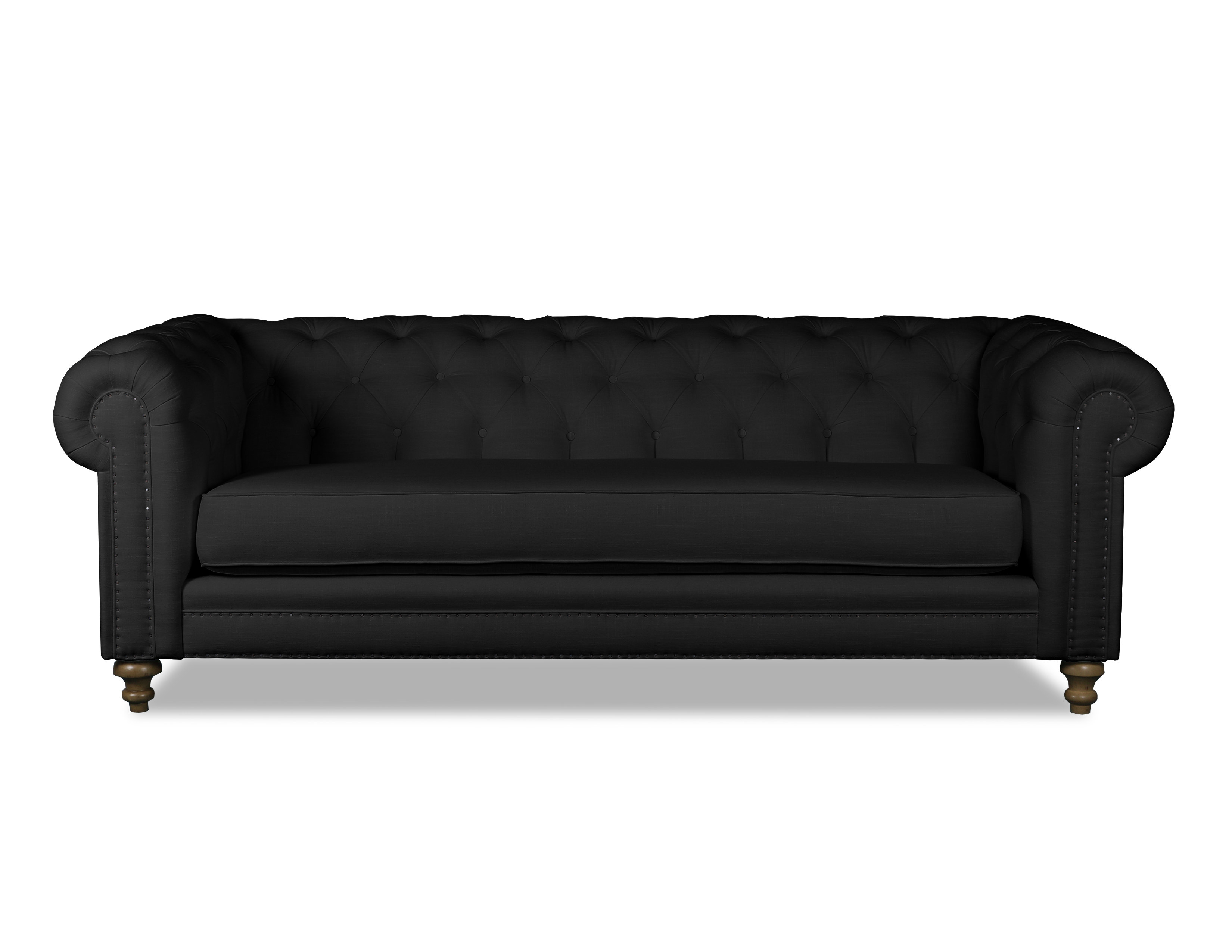 South Cone Home Hanover Tufted Linen Chesterfield Sofa Wayfair