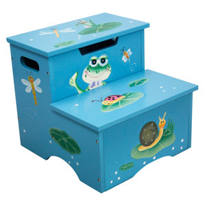 Froggy Step Stool with Storage by Fantasy Fields