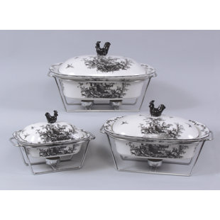 Polen 3 Piece Chafing Dish Set Polen 3 Piece Chafing Dish Set