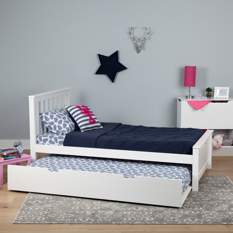 Harriet Bee Boling Solid Wood Twin Platform Bed with Trundle & Reviews
