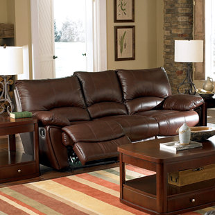Leather Sofas Red Bluff Leather Reclining Sofa