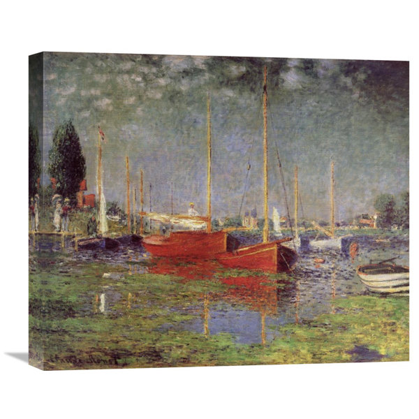 Global Gallery Argenteuil 1875 By Claude Monet Painting Print On Wrapped Canvas Wayfair
