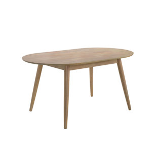 Modern Contemporary Solid Wood Dining Table Allmodern Castaneda Mid Cenutry Modern Solid Wood Dining Table